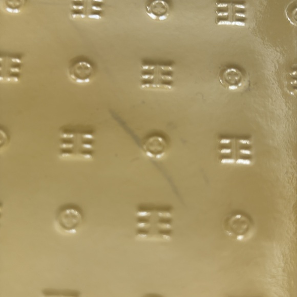 Arcadia patent leather yellow shoulder bag - Picture 8 of 12